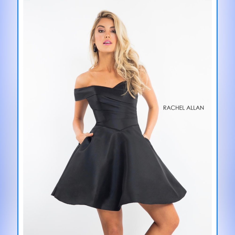 Size 16 BNWT Rachel Allan black cocktail dress